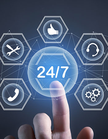 24/7 monitoring and support